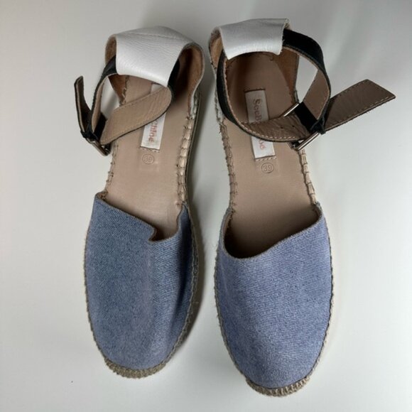 See by Chloé Blue and Black Glyn Espadrille Flats Size 39 - Picture 11 of 11